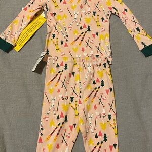 Tucker + Tate Pink Patterned Kids Pajama Set